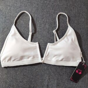 Shekini White Bikini Top